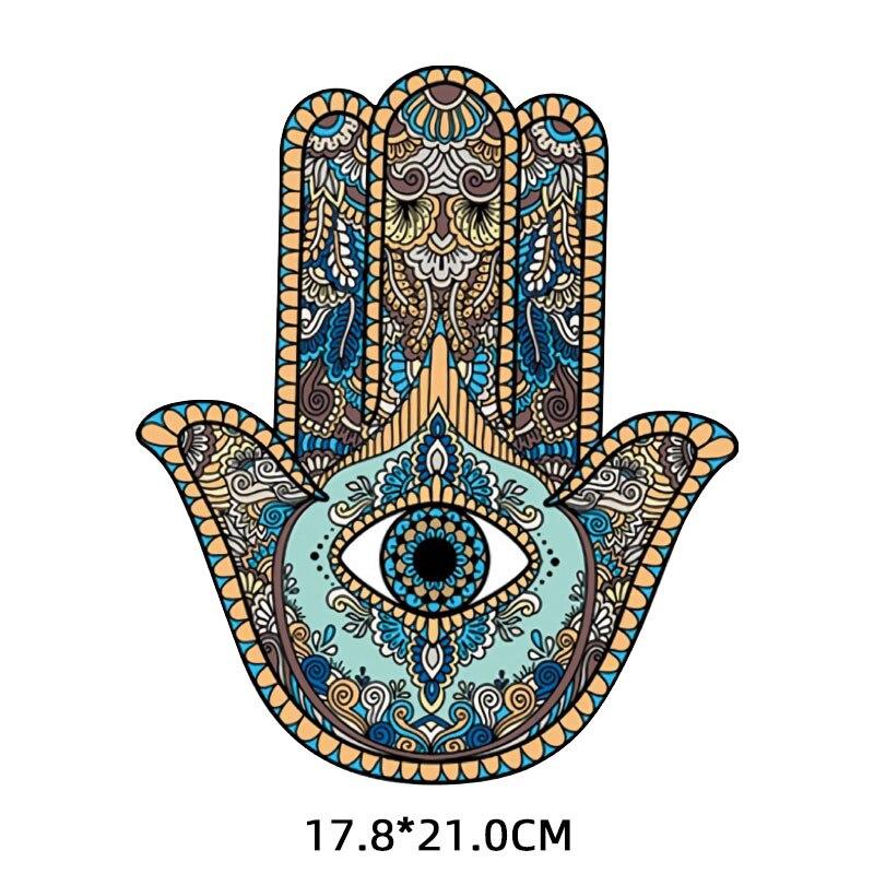 Гладильные наклейки с изображением мандалы, термонаклейки для одежды, термоклеевые нашивки, нашивка «сделай сам», гибкая плавкая переводная аппликация, платье