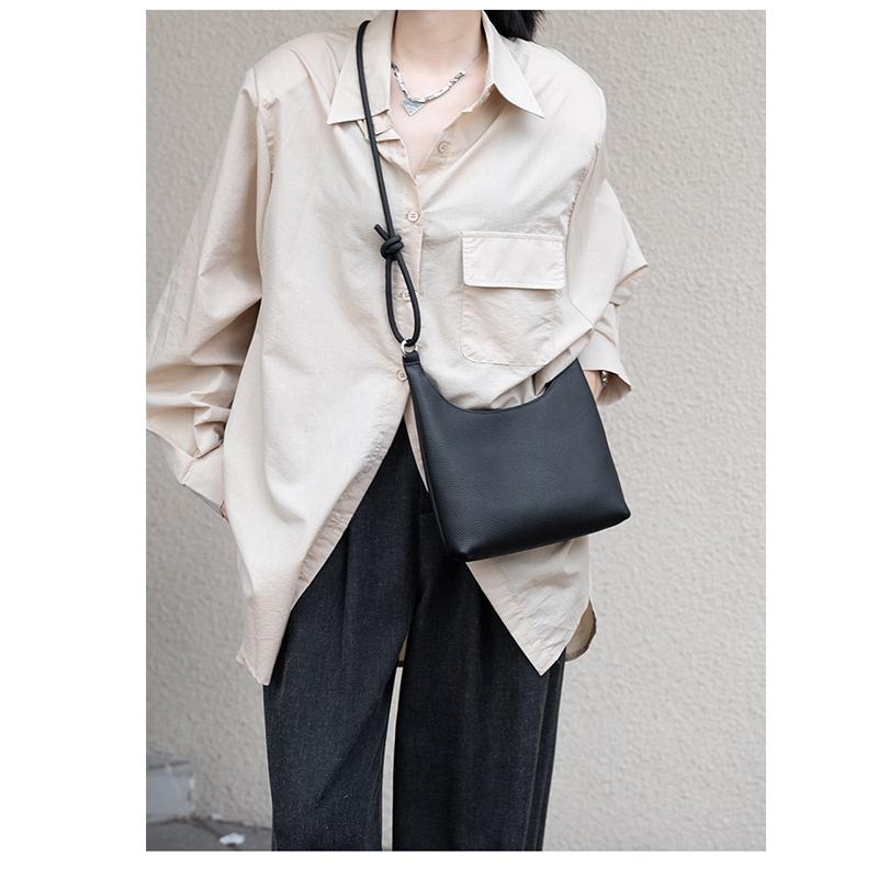 Женская сумка-мессенджер из коровьей кожи первого слоя, новая кожаная женская сумка через плечо, сумка Niche Design Commuter Bag