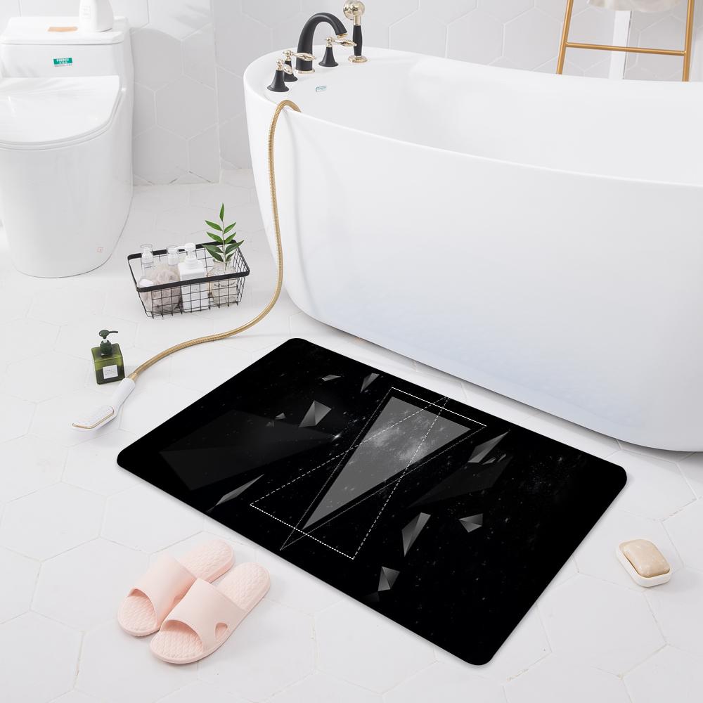 Bathroom Anti-slip Absorbent Mat Door Mat Toilet Shower Rug Household Bathroom Bedroom Floor Kitchen Rug