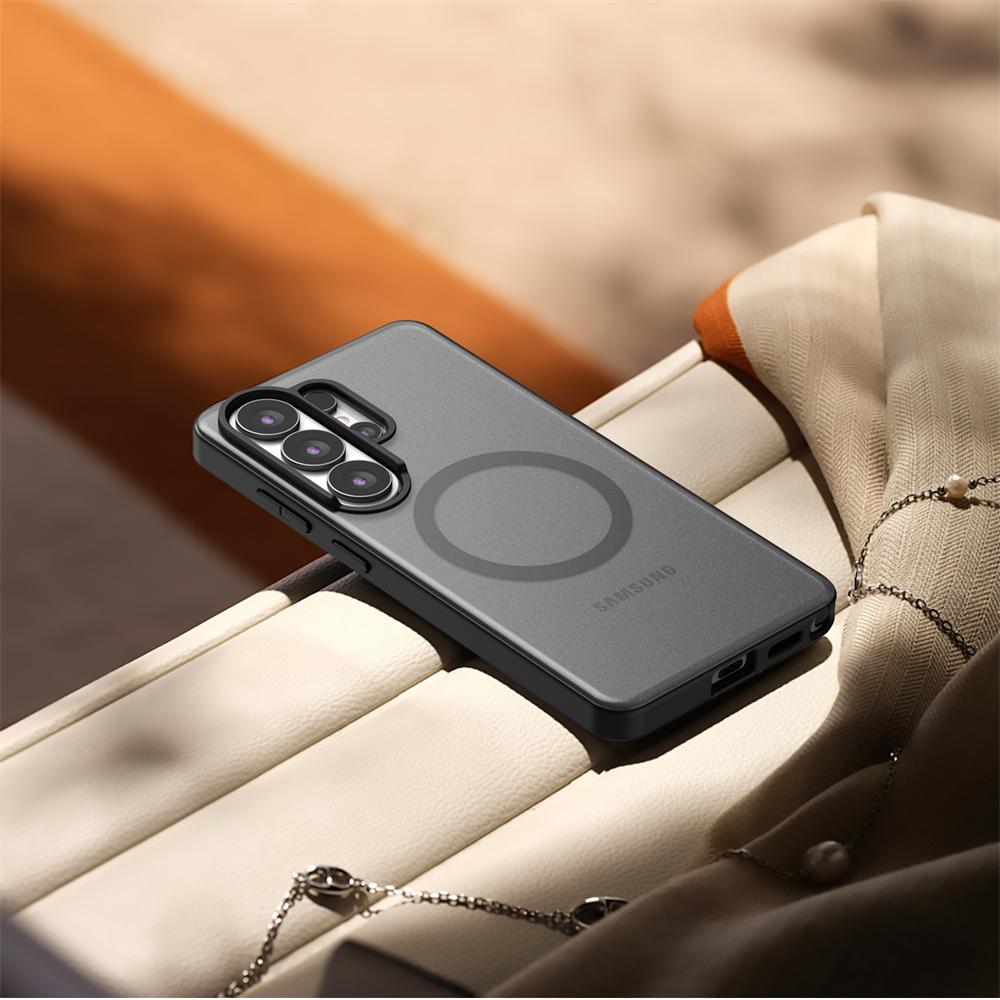 Для Samsung Galaxy S26 Ultra S26 Plus Для Magsafe Матовый Полупрозрачный Чехол для Телефона Магнитная Беспроводная Зарядка Ударопрочный Прозрачный Чехол