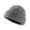 Warm Keeping Short Knit Beanie Acrylic Men Women Knitted Hat Fashion Cuff Beanie Hat  Unisex