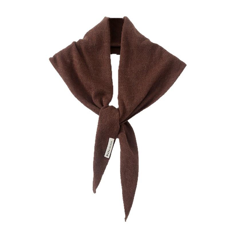 111 knitted triangle scarf shawl women's autumn and winter warm neck protection scarf multi-functional versatile small scarf women