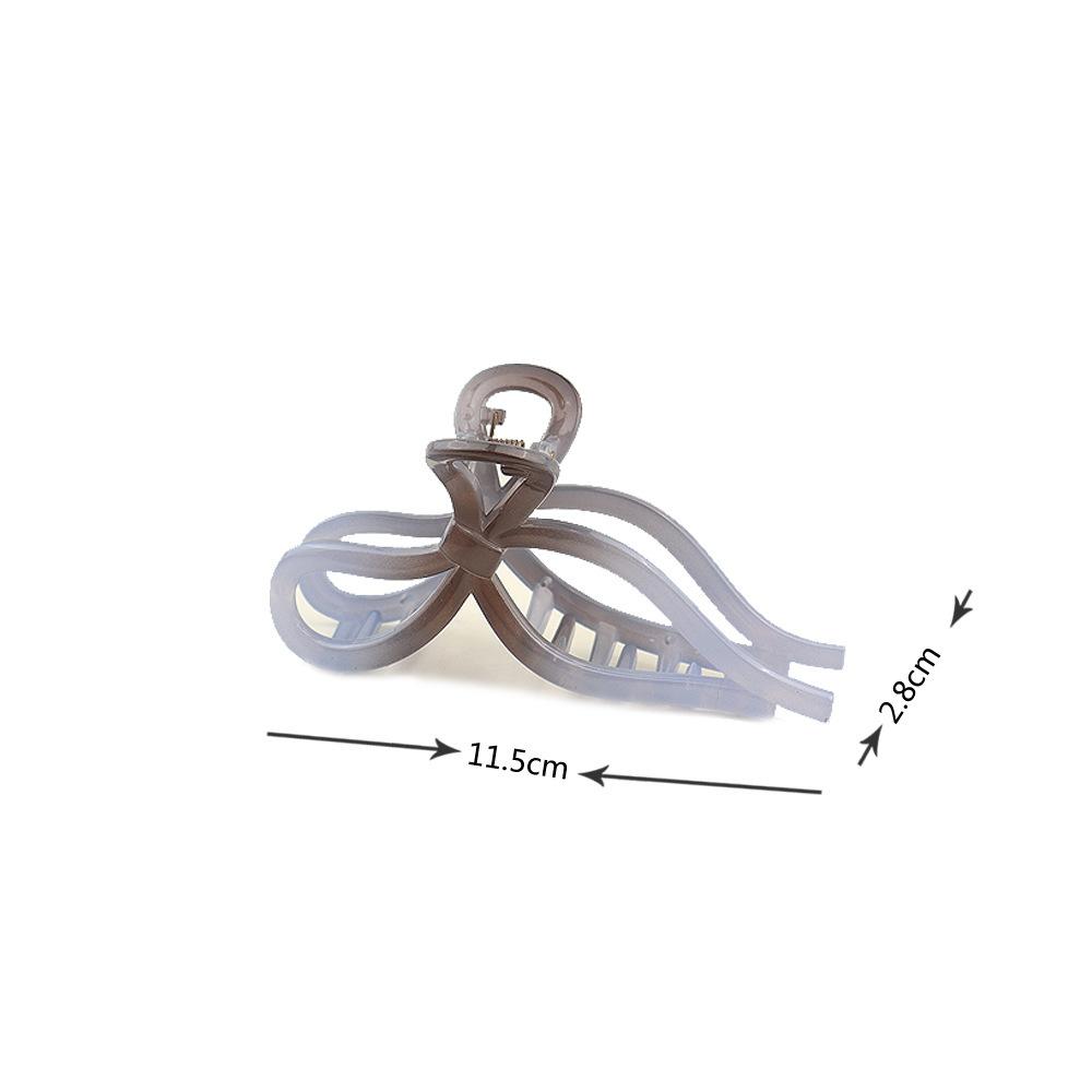 Acrylic Bow Crab Clips for Women Shark Jelly Clear Claw Clips Scissors Shape Clamp Barrette Hairpin Girls Hair Style Accessories