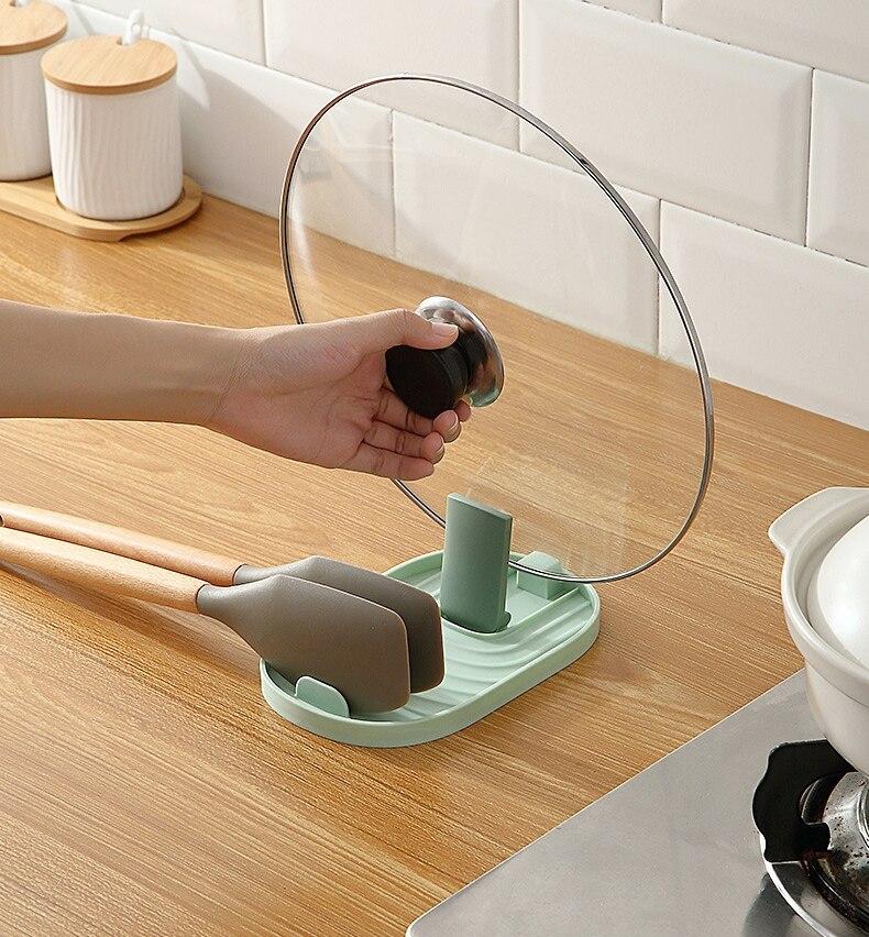 Y Nordic Style Стеллаж для хранения крышек для кастрюль Лопатка Простая практичная кухонная рама для хранения крышек для кастрюль Многофункциональная