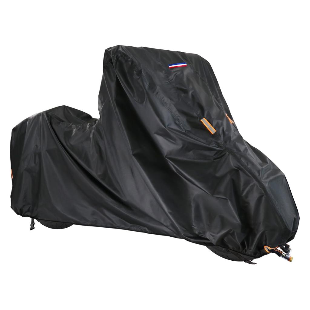 Чехол для мотоцикла Feestars, Водонепроницаемый, Толстый, 500D и Молния, 500D, Устойчивый к разрывам, Большой чехол для мотоцикла,
