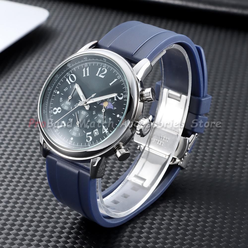 18mm 20mm 22mm 24mm Silicone Watch Strap for Omega for Seiko Wristbelt Waterproof Rubber Watch Band Quick Release Men's Bracelet