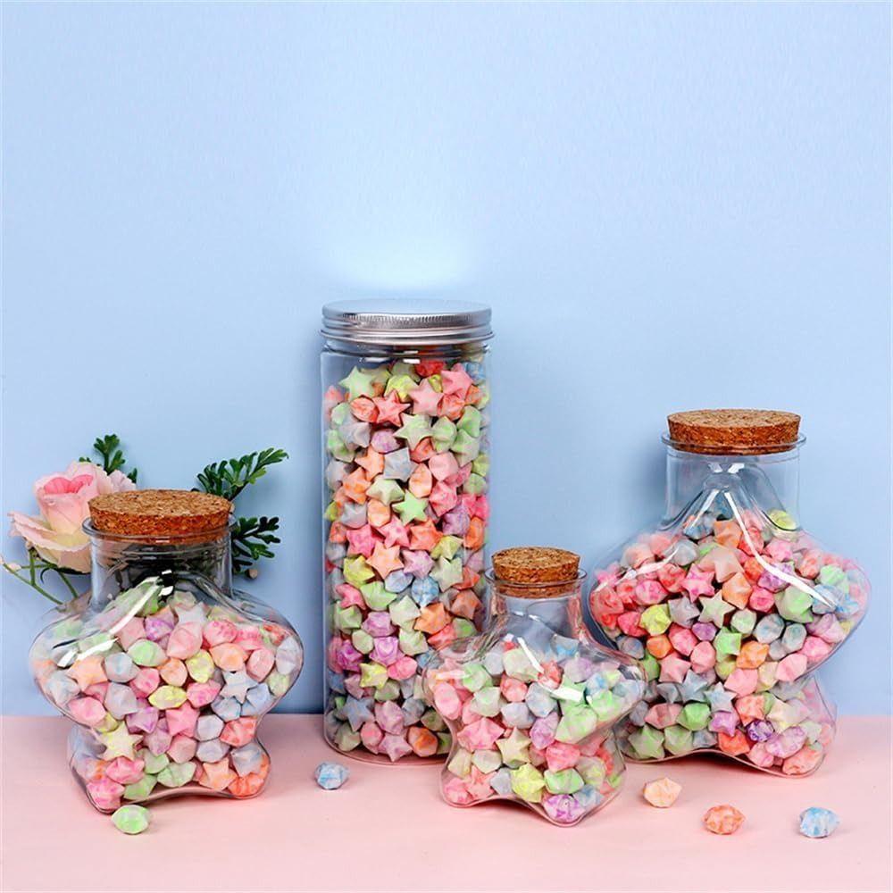 Мультяшная звезда бумага для оригами односторонняя звезда удачи оригами DIY скрапбукинг украшение для дома