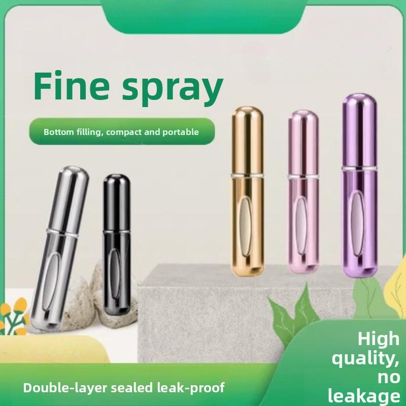 Стеклянный флакон для духов 5 мл с донным наполнением, пластиковый вкладыш для косметики, флакон-спрей