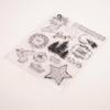 Merry Christmas Transparent Silicone Clear Stamps for Seal DIY Scrapbooking Album Paper Card Stamp Tree Garland Socks