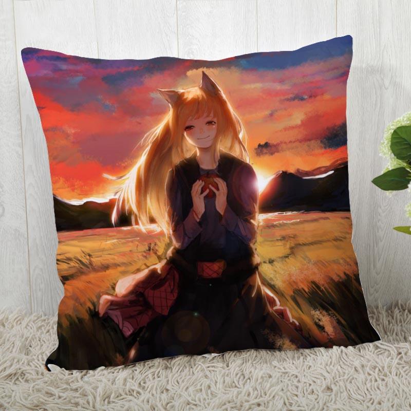 Чехол на подушку Spice And Wolf Индивидуальный чехол на подушку Современный декоративный чехол на подушку для гостиной 45X45 см A19.12.13