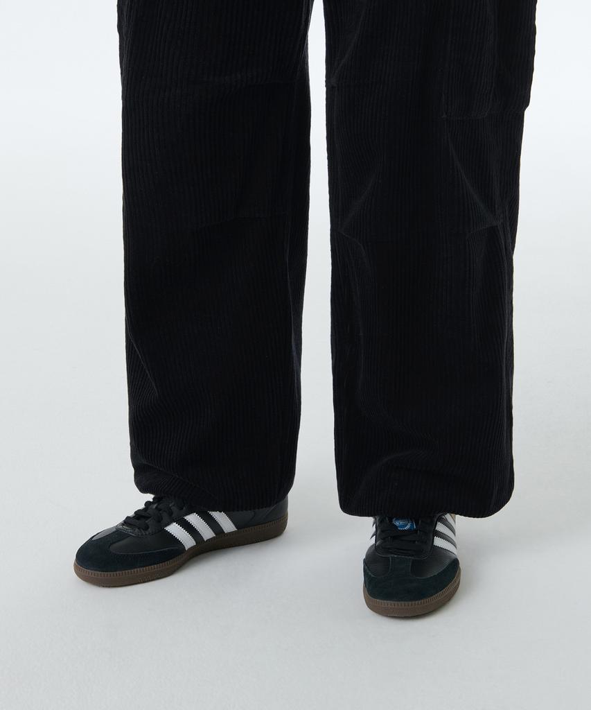 MUSINSA STANDARD WOMAN Women'S Corduroy Wide Cargo Pants [Black]