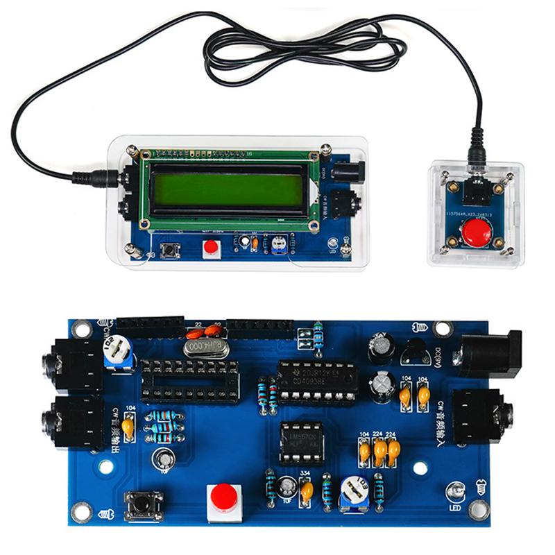 DC 9V Diy CW Trainer Decoder Kit CW Decoder Reader Morse Code Reader LCD Display Radio Circuit Board Electronic Welding Practice Kits
