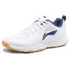 Li Ning CS16 Non-Slip Wear-Resistant Low-Top Badminton Shoes Unisex Shoes White Blue AYTS057-1