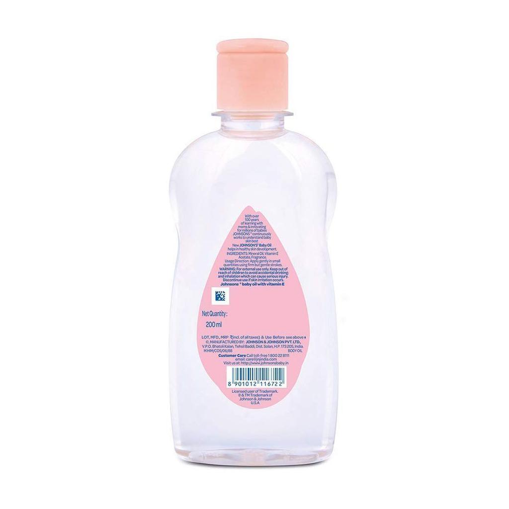 Детское масло с Витамином Е (200 мл), Baby Oil with Vitamin E, Johnson’s Baby