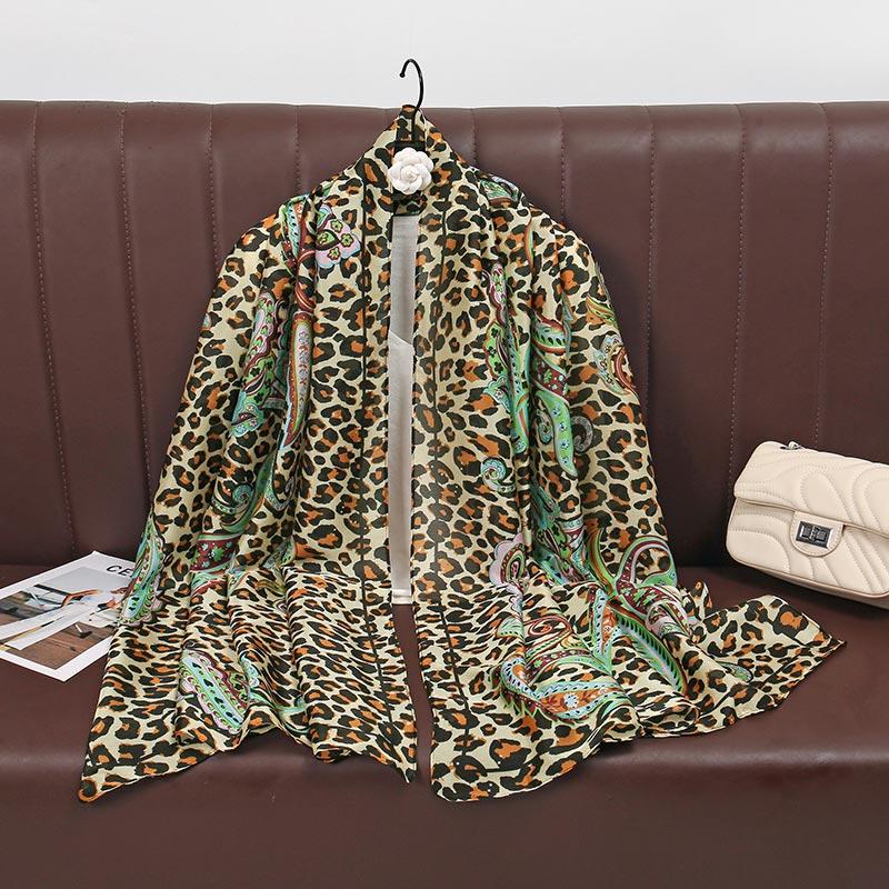 Luxury Brand 180*90cm Foulard Summer Seda Autumn Winter Popular Style Printing Women's Cachecol Syilent