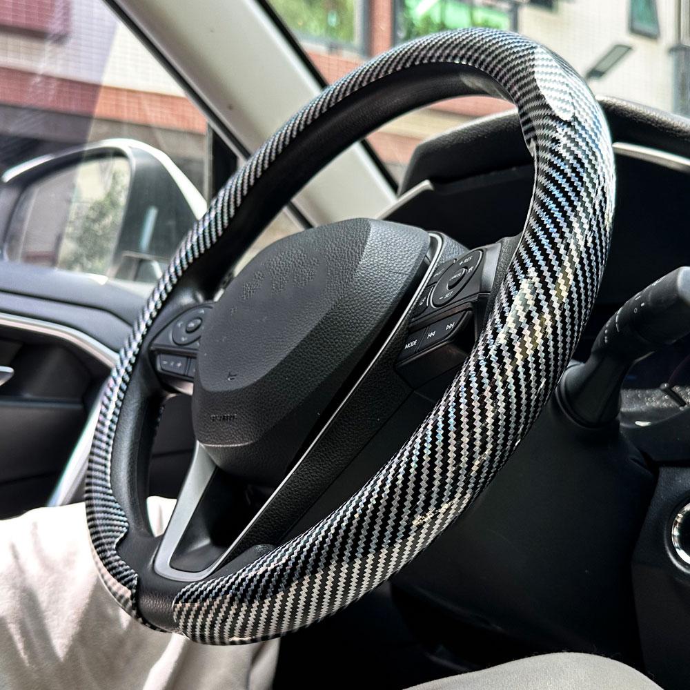 For Suzuki Steering Wheel Cover Carbon Fiber For Swift Vitara S-Cross Dzire Baleno Ertiga Alto Jimny Carry Car Accessories