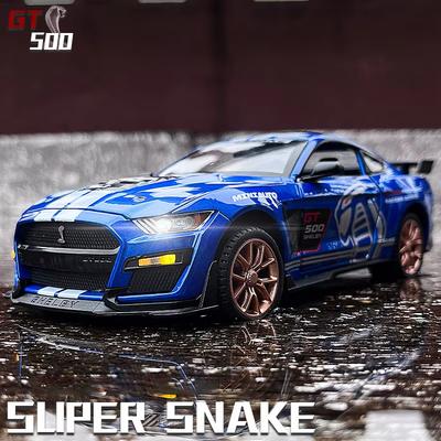 Новый 1:32 Ford Mustang Shelby GT500 Alloy Muscle Car Модель Звук и Свет Инерционный Детская Игрушка Коллекционные Подарок На День Рождения