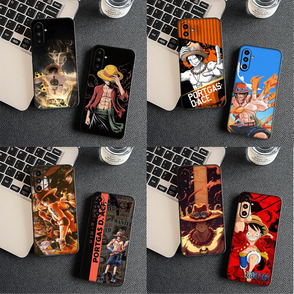 Cover for Samsung Galaxy S25 S24 S23 Fe Ultra Plus S7 Edge A05 A06 A16 A15 A35 Phone Case Portgas D Ace One Pieces Luffy