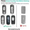 for Mazda Key Fob Cover Keychain Leather Car Key Case Compatible with 2009- Mazda 3 6 5 2 CX5 CX9