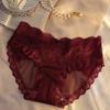 Женские летние тонкие новые сексуальные кружевные полупрозрачные сетчатые хлопковые трусики-треугольники