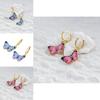 Chic Purple And Pink Alloy Earrings 2022 Summer Fashion For Women