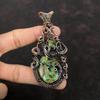 Copper Ruby Zoisite Pendant Copper Wire Wrapped Pendant Handmade Pendant Copper Jewelry Unique Pendant Genuine Gemstone Jewelry Gift For Mom