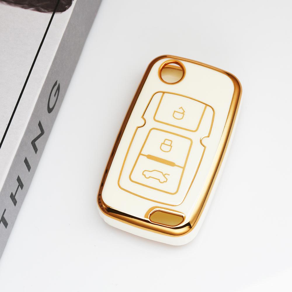 Силиконовый (TPU) чехол-брелок для ключа без ключа Geely Emgrand EC715 EC718-RV GC5 GC6 EC8 SL EU 7 EC7 EC715 EC718 EC7-RV Автомобильный складной чехол для ключа