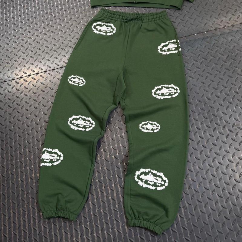 Mens Floral Print Zip-Up Hoodie Sweatshirt Joggers Set Streetwear Casual Outfit