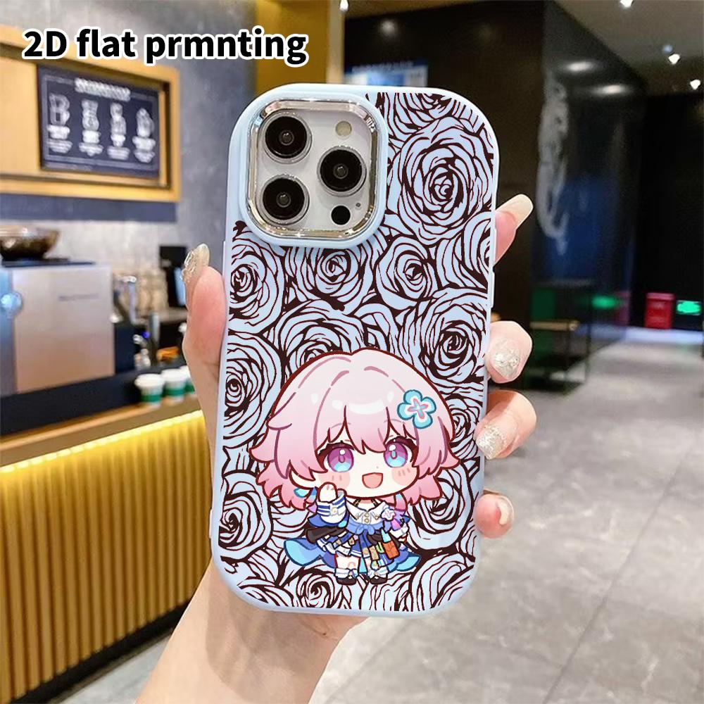 Phone case: 2D flat design suitable for iPhone 18 17 16 15 14 13 Pro protective case, couple style, smiling happily, Christmas and Halloween gifts