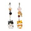 2Pcs Keychain Pendant Animal-themed Design Lightweight Miniature Key Holder Emotional Healing Keychain Multi-Use Bag Phone Charm