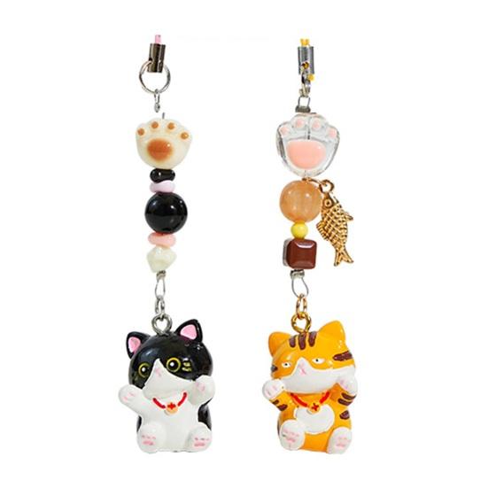 2Pcs Keychain Pendant Animal-themed Design Lightweight Miniature Key Holder Emotional Healing Keychain Multi-Use Bag Phone Charm