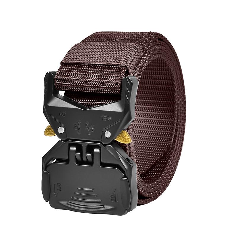 Новый мужской нейлоновый ремень с тактической пряжкой, повседневная рабочая одежда, быстросъемные уличные ремни, универсальная спортивная одежда, брючный ремень Tide