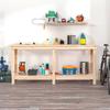 VidaXL Workbench Work Table Workstation Tool Bench Storage Bench Workshop Garage 180x50x80 Cm Wood of 822511
