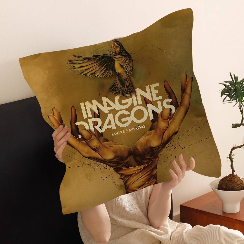 Hot Music I-Imagine D-Dragons Cushion Cover Decorative Pillow Sofa Home Decor Case Pillow Cases