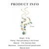 Long Style Enamel Ceramic Necklace Stainless Steel Women's Necklace  Jewelry Accessories