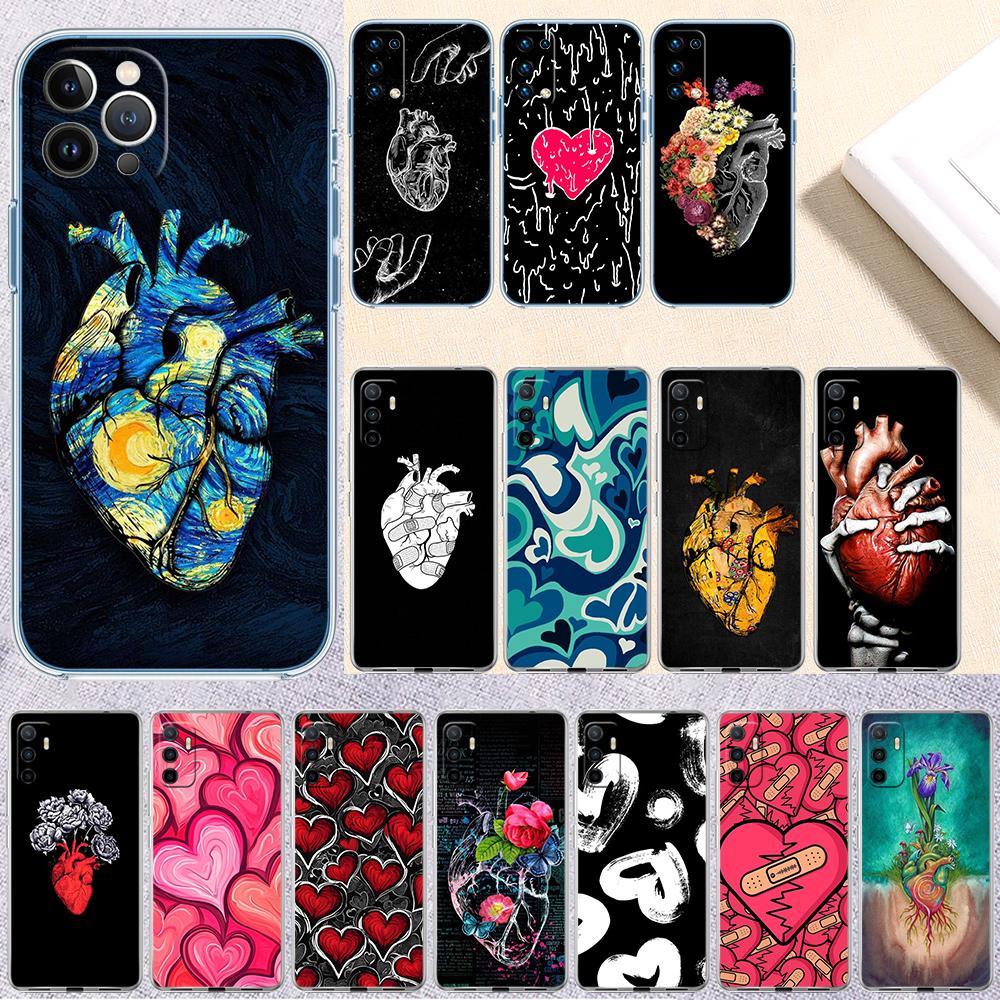 Прозрачный чехол для телефона Calm Heart Art для Motorola Moto G10 G20 G30 G31 G32 G34 G35 G41 G42 G50 G51 G52 G55 G60 G60S