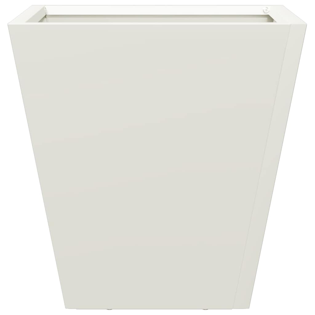 White Plant Pot 30x30x30 cm Steel