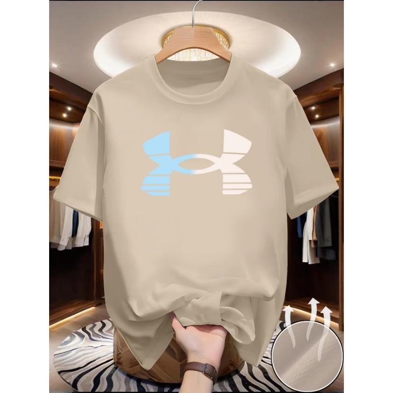 2026 Summer New High-End Luxury Brand Graphic Print Oversized T-shirt, Unisex Cotton Short Sleeve Tee, Fashion Casual Streetwear