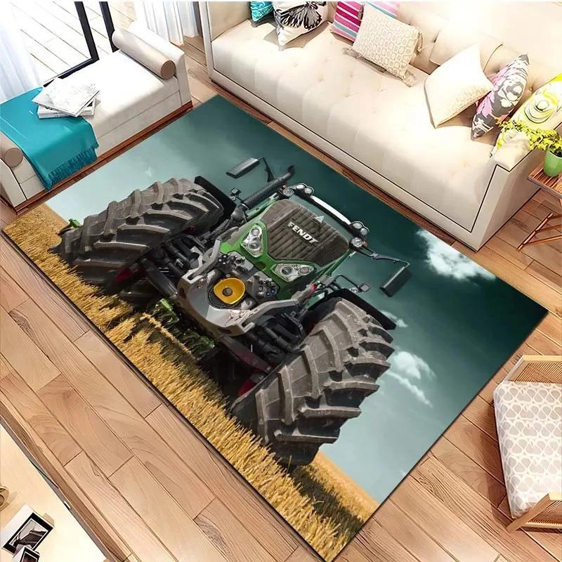 Большой трактор F-Fendt Ковер для гостиной, спальни, дивана, прихожей, домашний декор, противоскользящий коврик, ковер для зоны, коврики для гардеробной