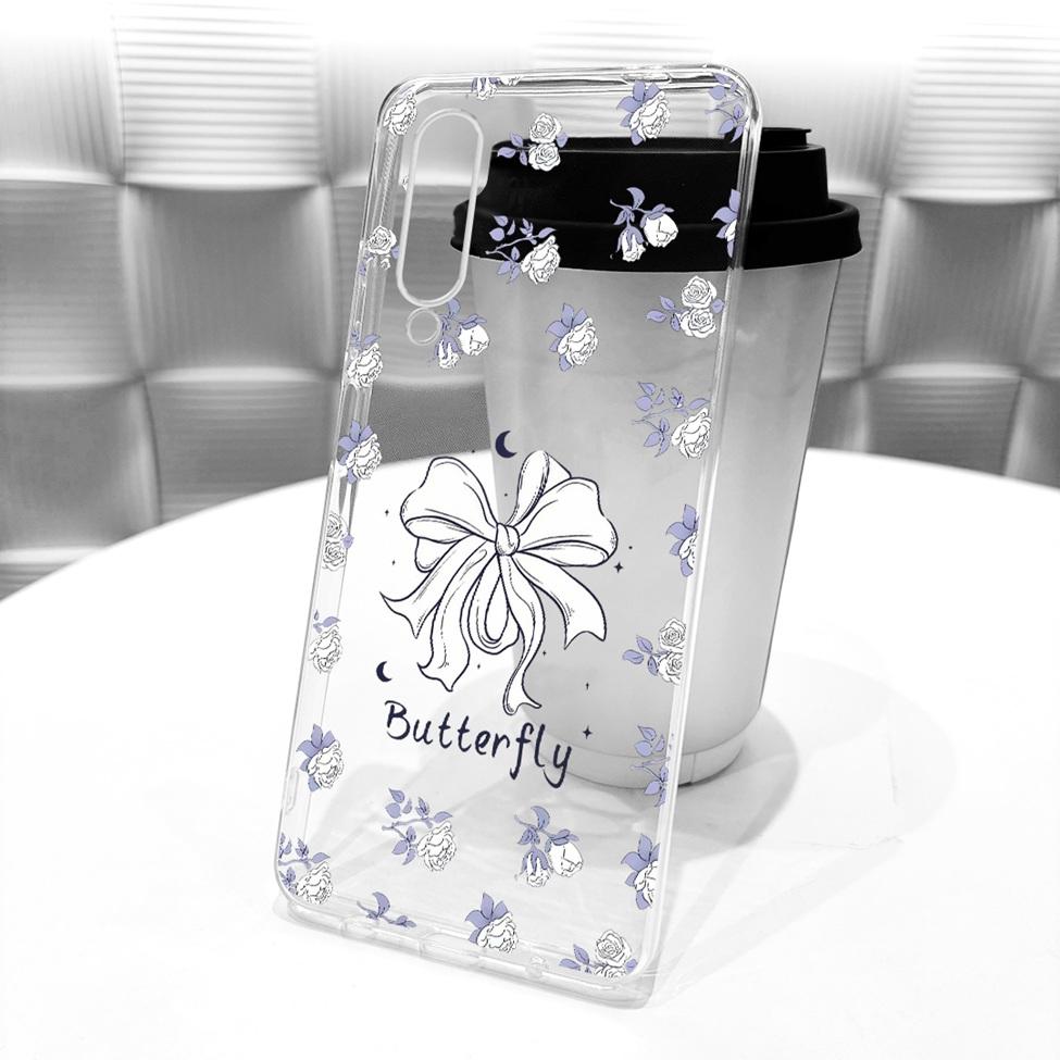 Transparent Cover For Xiaomi Mi 9 SE Case Cute Cat Luxury Fashion Butterfly Funny Painted Casing M1903F2G
