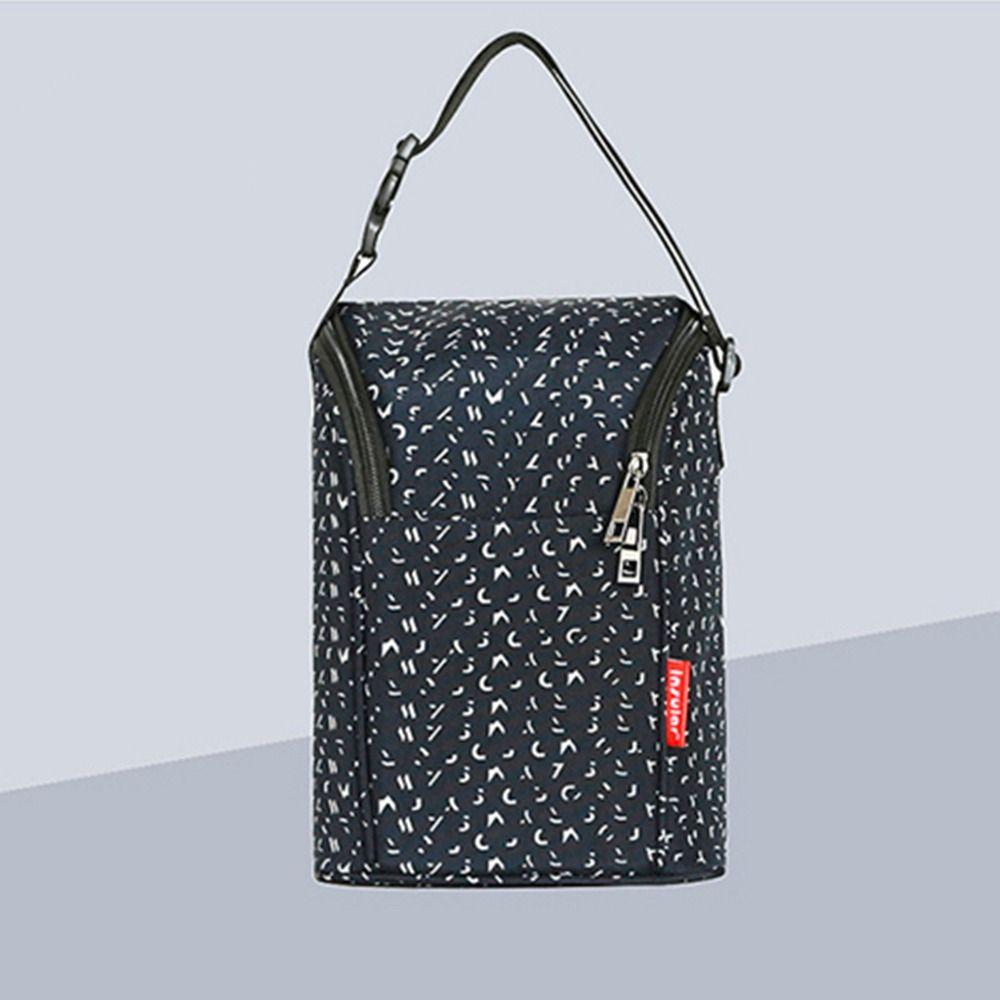 Zipper Water-proof Baby Food Bag Feeding Bottle Bag Breast-milk Storage Bag Stroller Hanging Bag