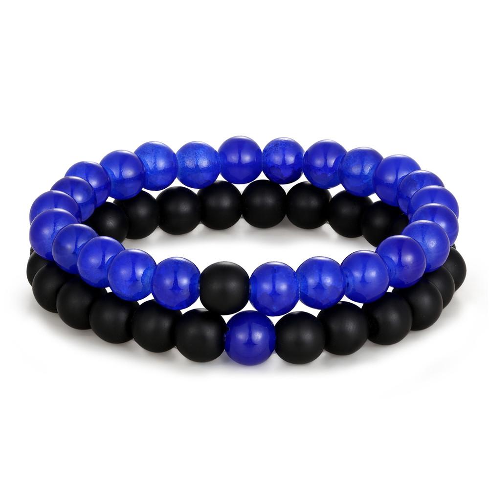 2pcs/set Distance Bracelet Crown Beads Charm Natural Stone Bracelets for Women Men Couples friendship bracelets Jewelry Gifts