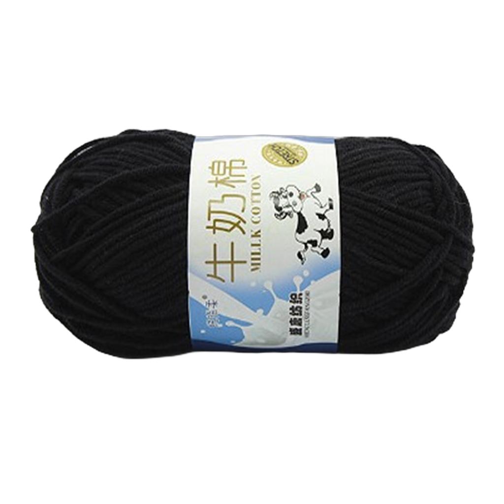 Пряжа для ручного вязания Молочная хлопковая пряжа Мягкая пряжа Разноцветная пряжа для вязания крючком Хлопковые нитки Вязальные принадлежности для детей