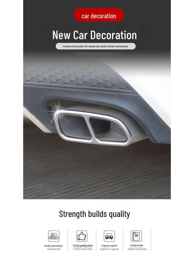 BMW 7 Series (2019-2021) Stainless Steel Quad Exhaust Tips and Tailpipe Frame Accessories
