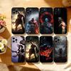 G-Gladiator W-War K-Kratos Чехол для телефона iPhone 17, 16, 15, 14, 13, 12, 11 Plus, Pro Max, Другие Мягкий Черный Чехол