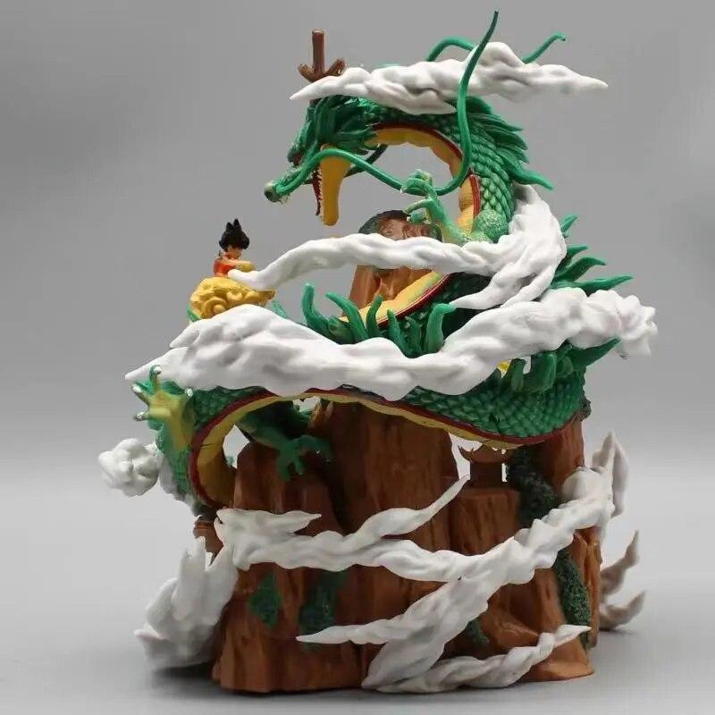 Аниме Детство Сон Гоку Шенрон Surround Rockery Фигурку Статуя из ПВХ Модель Украшения Коллекция Игрушка Подарки