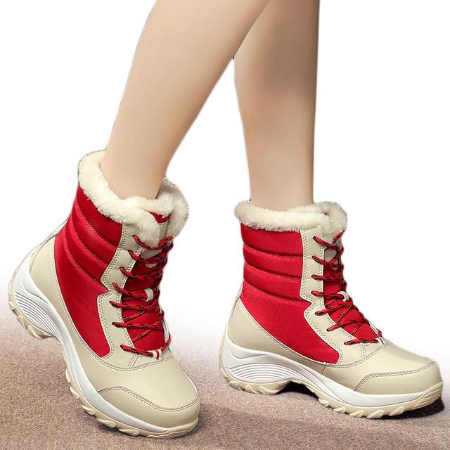 Snow Boots Plush Warm Ankle Boots for Women Winter Shoes Waterproof Boots Women Female Winter Shoes Booties Botas Mujer