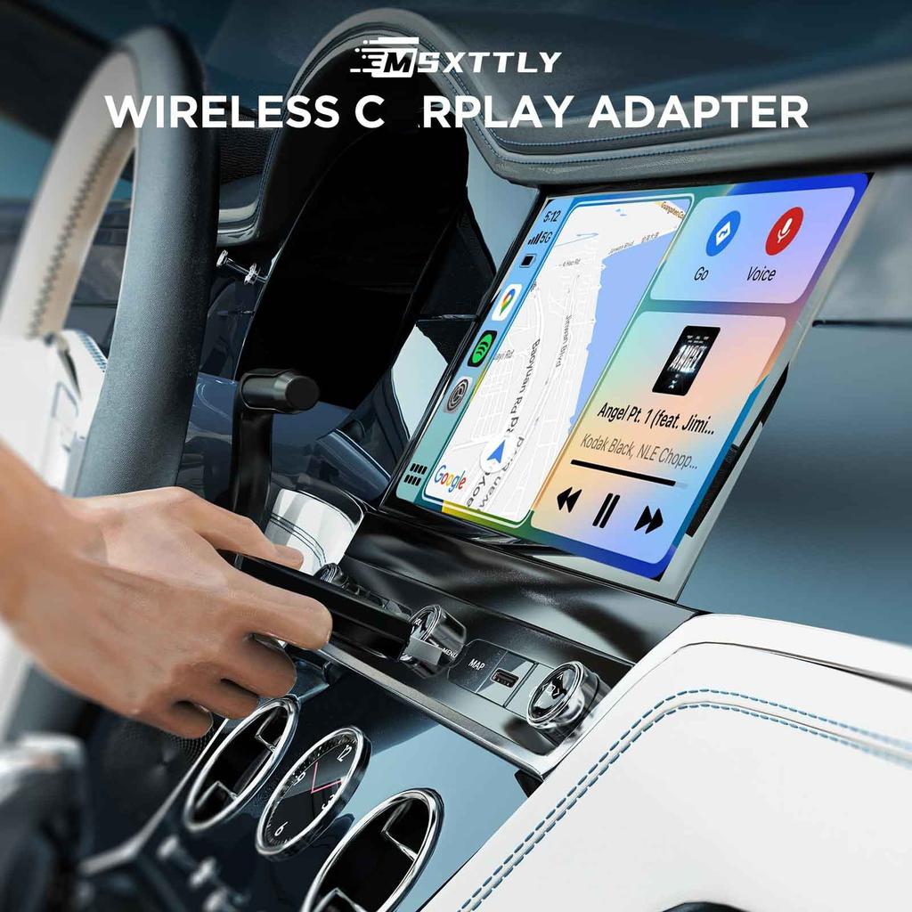 Беспроводной адаптер, беспроводная связь U2C 2024 года, совместимая с автомобилями 2017–2024 годов с OEM и iOS 10