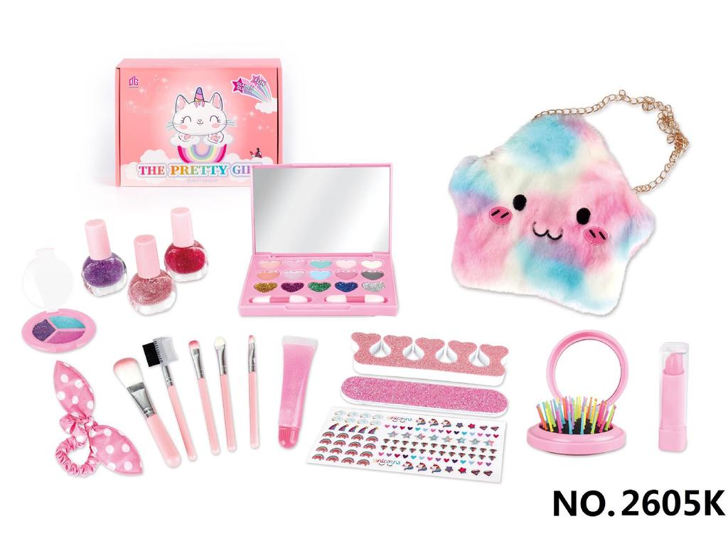 Mermaid Princess Children's Makeup Toy Set: Lipstick & Eyeshadow