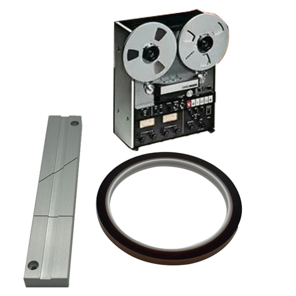 High Quality Aluminum Tape Splicing Block 1/4 10Inch Tape Splicing Set for Revoxsonido 1/4 10In Tape Durable& Reliable